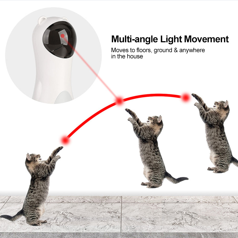 Automatic Laser Cat Toy — Bear LED Red Laser for Indoor Cats