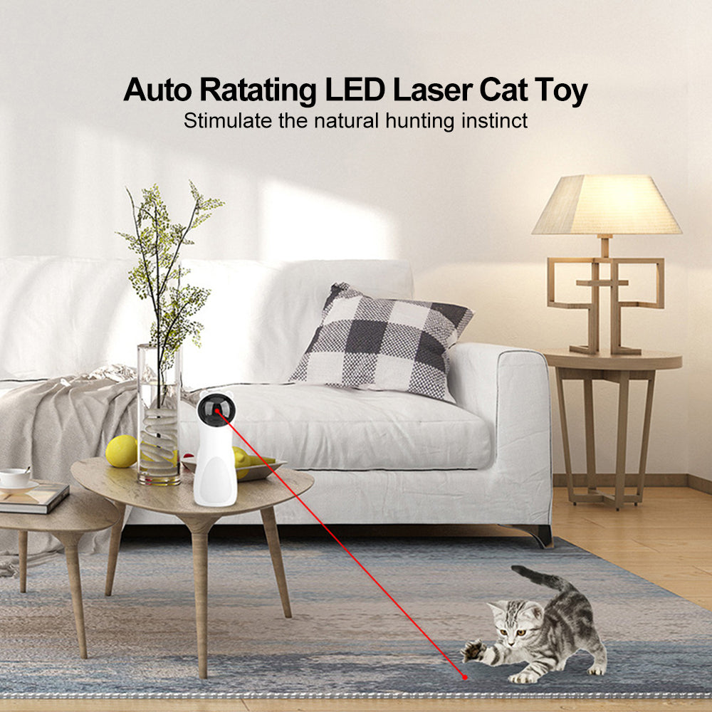 Automatic Laser Cat Toy — Bear LED Red Laser for Indoor Cats
