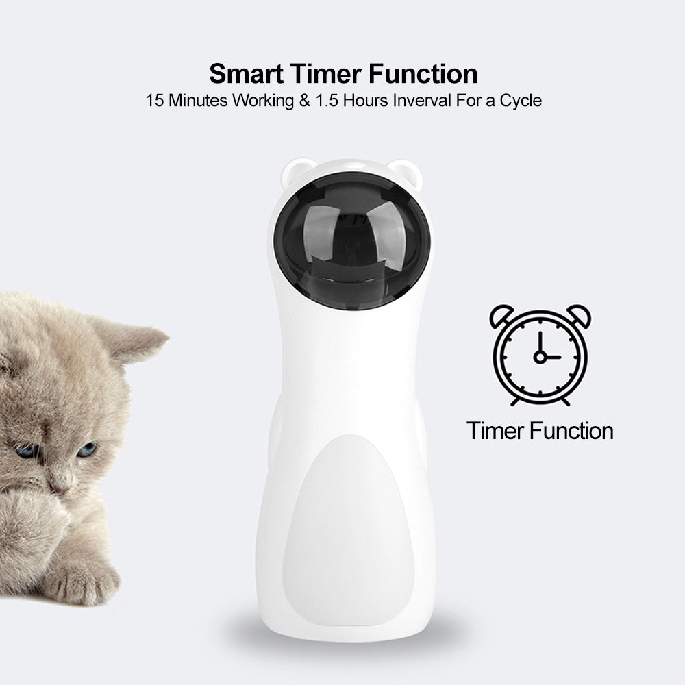Automatic Laser Cat Toy — Bear LED Red Laser for Indoor Cats