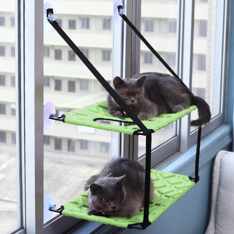 Cat Window Hammock Perch — Suction Cup Seat for Indoor Cats
