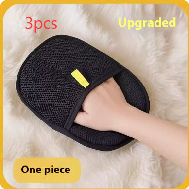 Pet Hair Remover Grooming Glove — Deshedding Mitt Dogs Cats