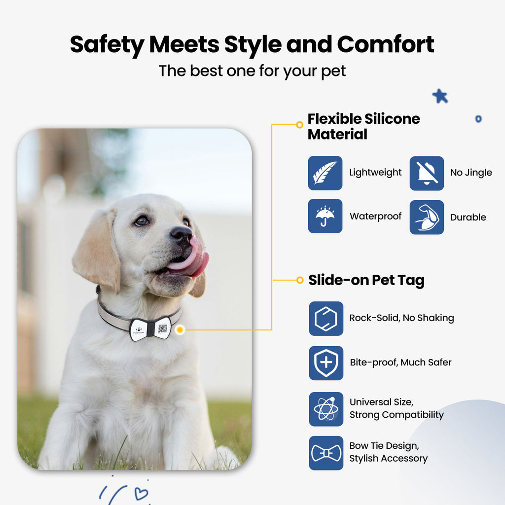 NFC QR Smart Pet ID Tag — Instant Scan, No App Needed