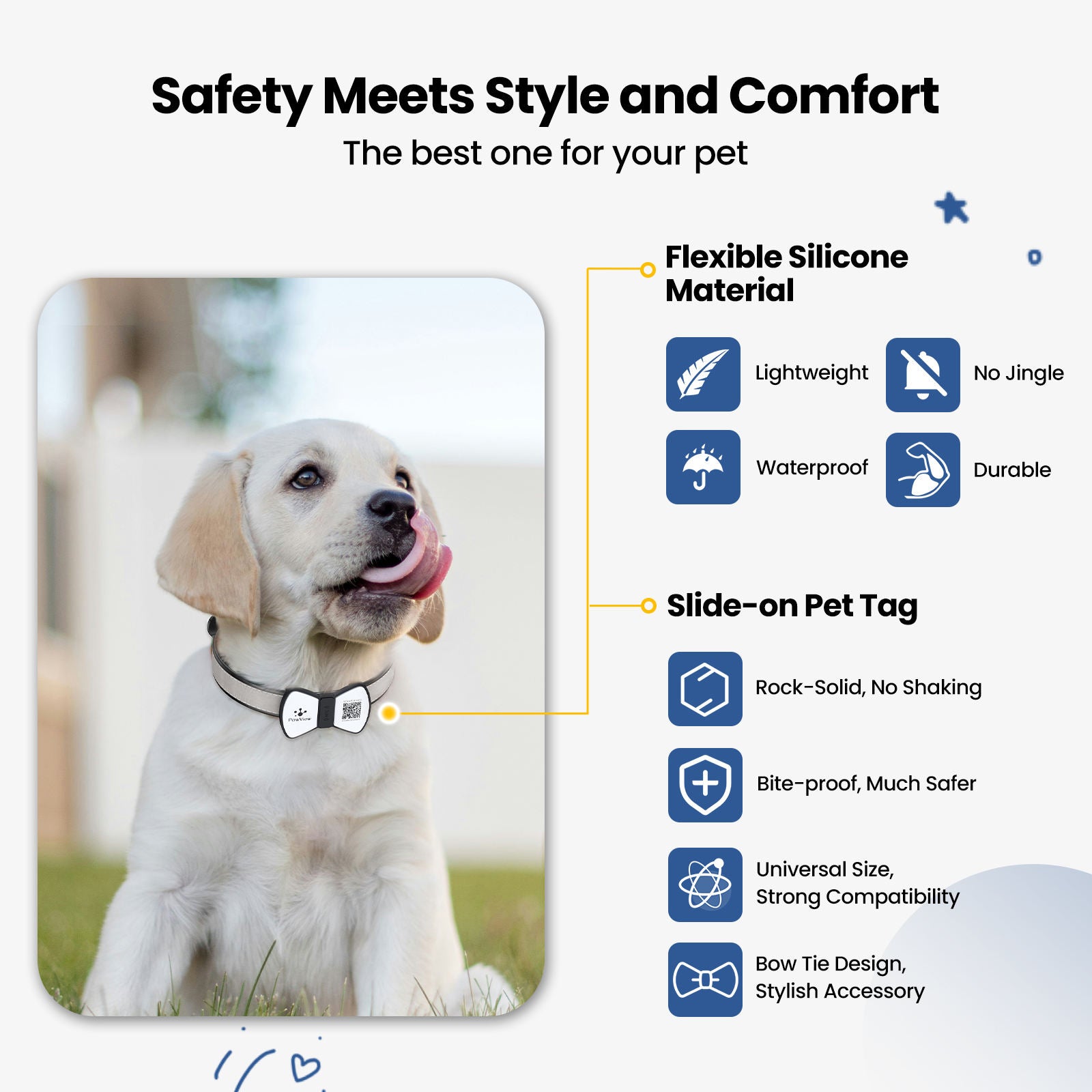 NFC QR Smart Pet ID Tag — Instant Scan, No App Needed
