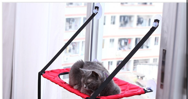 Cat Window Hammock Perch — Suction Cup Seat for Indoor Cats