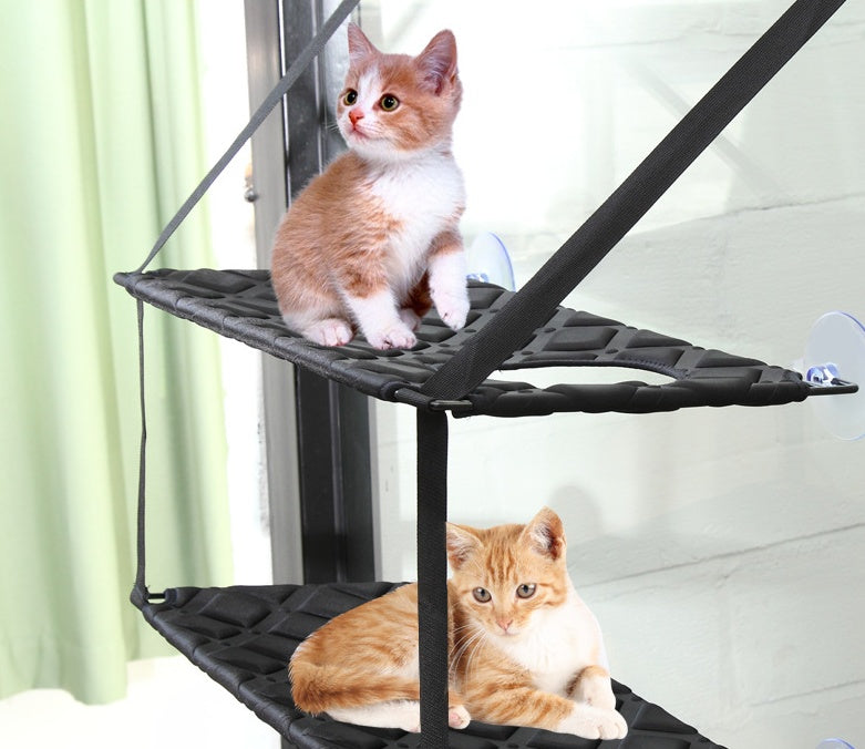 Cat Window Hammock Perch — Suction Cup Seat for Indoor Cats