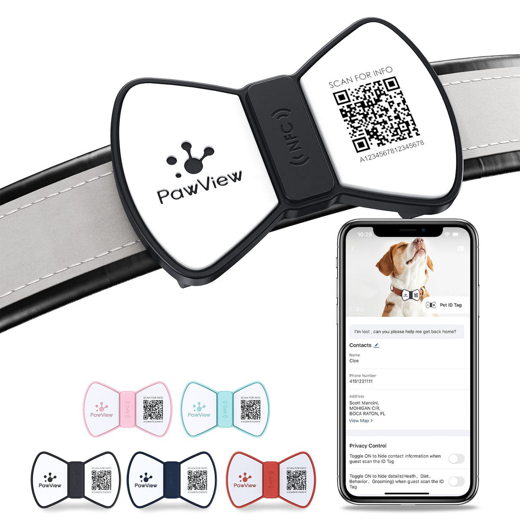 NFC QR Smart Pet ID Tag — Instant Scan, No App Needed