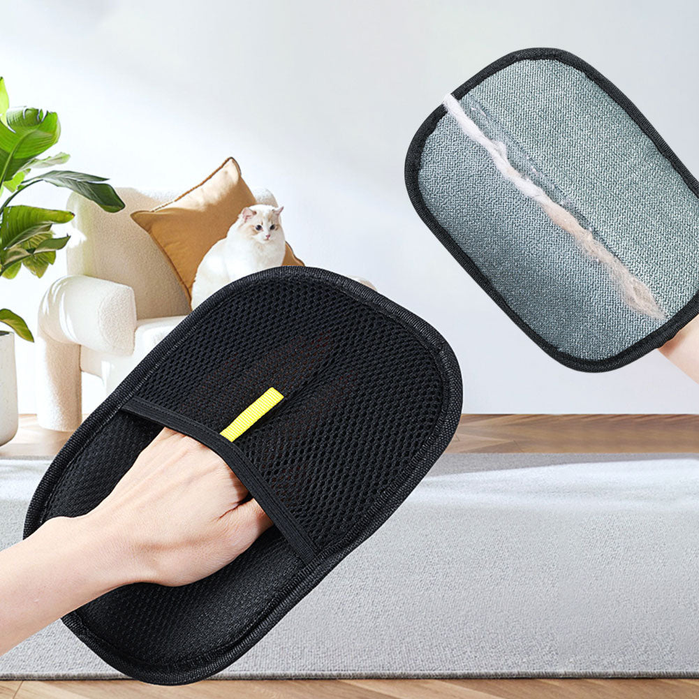 Pet Hair Remover Grooming Glove — Deshedding Mitt Dogs Cats