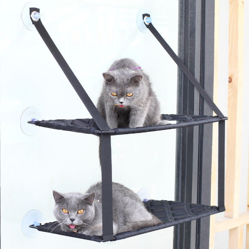 Cat Window Hammock Perch — Suction Cup Seat for Indoor Cats