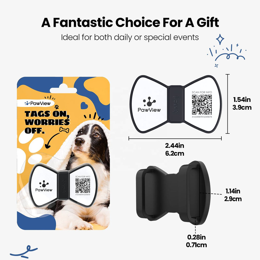 NFC QR Smart Pet ID Tag — Instant Scan, No App Needed