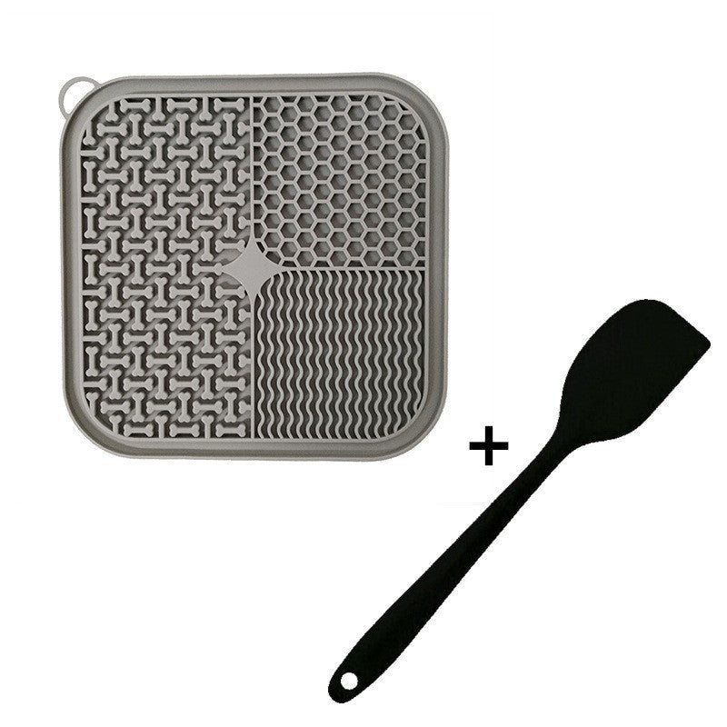 Dog Licking Mat Slow Feeder — Suction Cup Silicone Lick Pad