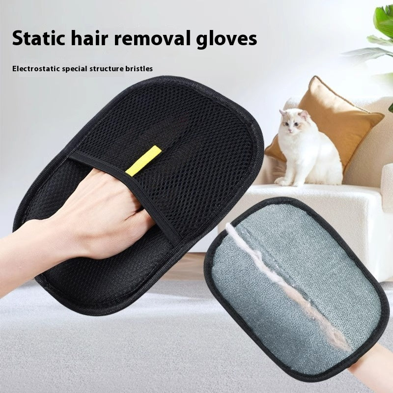 Pet Hair Remover Grooming Glove — Deshedding Mitt Dogs Cats