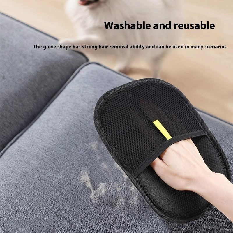Pet Hair Remover Grooming Glove — Deshedding Mitt Dogs Cats