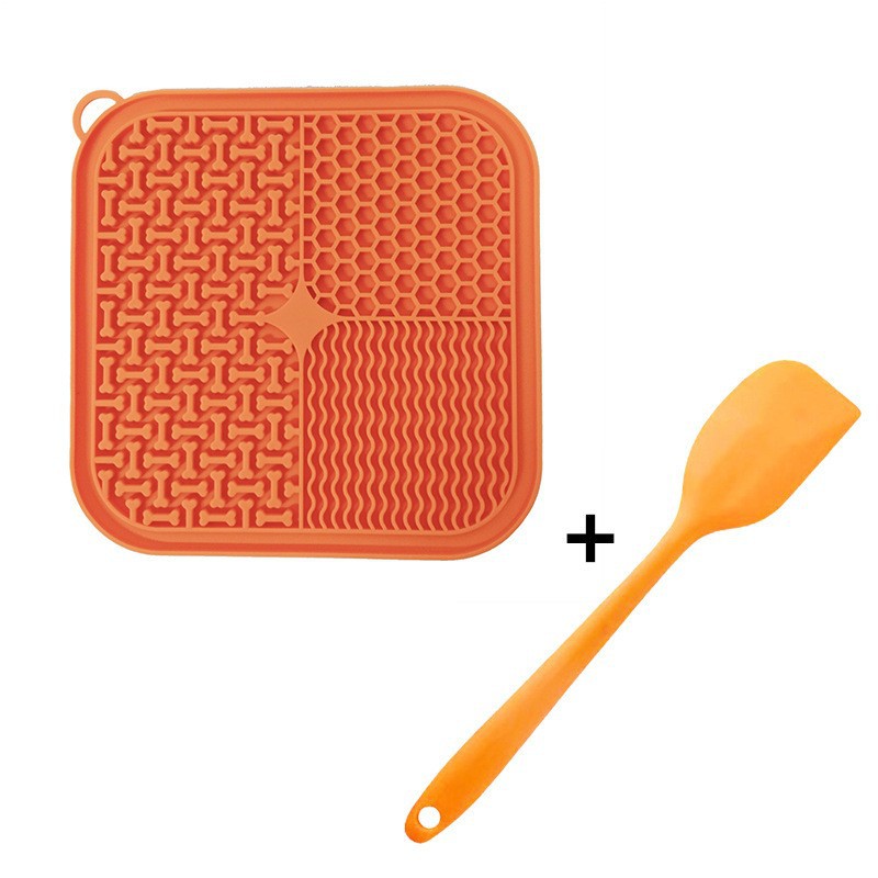 Dog Licking Mat Slow Feeder — Suction Cup Silicone Lick Pad