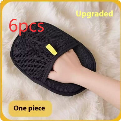 Pet Hair Remover Grooming Glove — Deshedding Mitt Dogs Cats